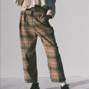 Urban outfitters Paige plaid trousers